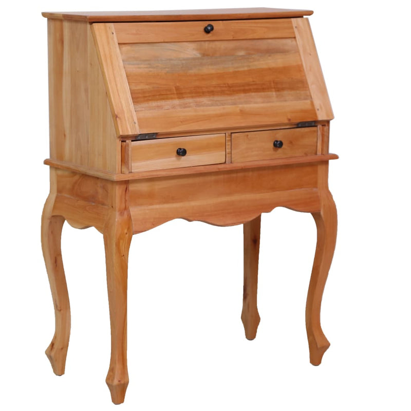 Secretary Desk 78x42x103 cm Solid Mahogany Wood