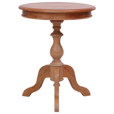 Side Table Natural 50x50x65 cm Solid Mahogany Wood