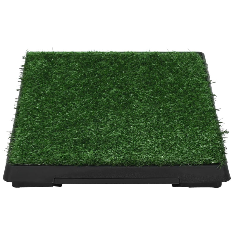 Pet Toilet with Tray & Faux Turf Green 63x50x7 cm WC