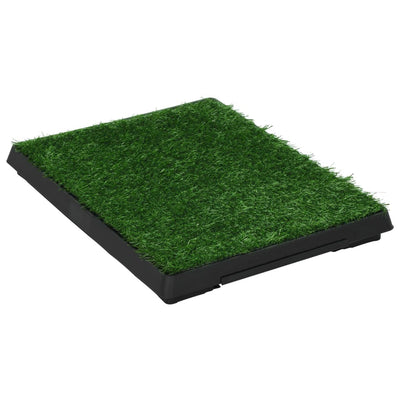 Pet Toilets 2 pcs with Tray & Faux Turf Green 63x50x7 cm WC