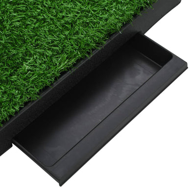 Pet Toilets 2 pcs with Tray & Faux Turf Green 63x50x7 cm WC