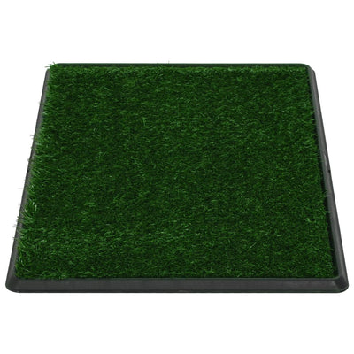 Pet Toilets 2 pcs with Tray & Faux Turf Green 76x51x3 cm WC