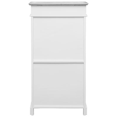 Shoe Cabinet Grey 50x28x98 cm Paulownia Wood