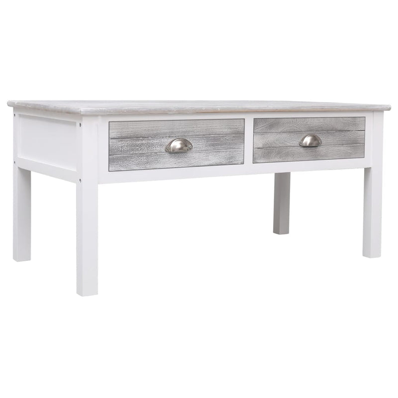 Coffee Table Grey 100x50x45 cm Wood