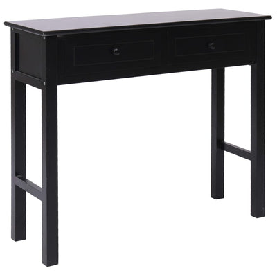 Console Table Black 90x30x77 cm Wood