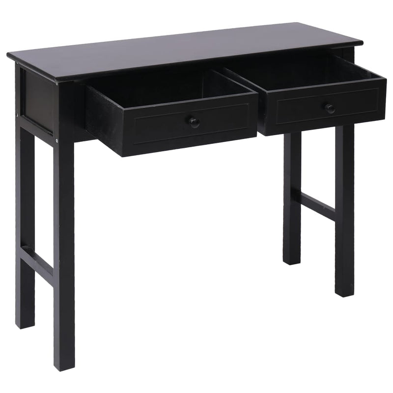 Console Table Black 90x30x77 cm Wood