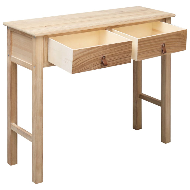 Console Table Natural 90x30x77 cm Wood