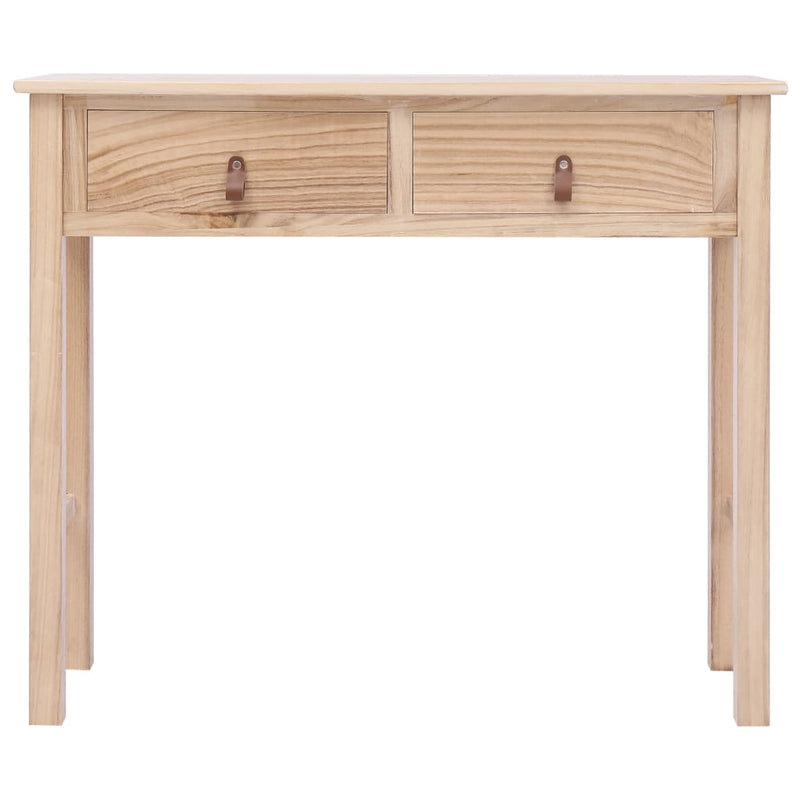 Console Table Natural 90x30x77 cm Wood