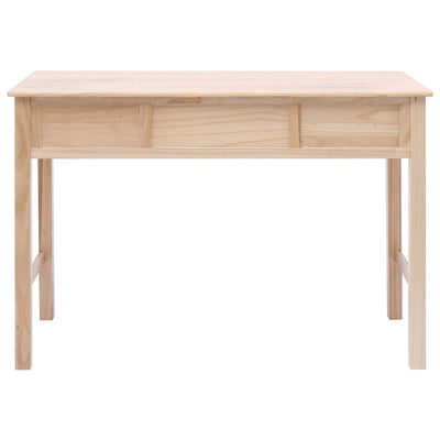 Writing Desk Natural 110x45x76 cm Wood