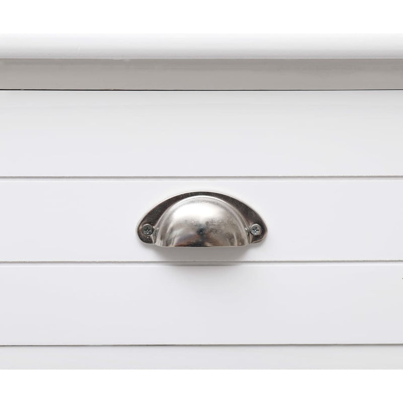 Sideboard White 115x30x76 cm Wood