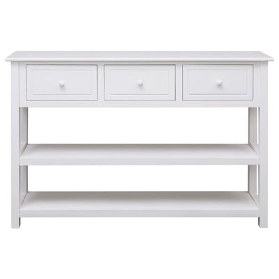 Sideboard White 115x30x76 cm Wood