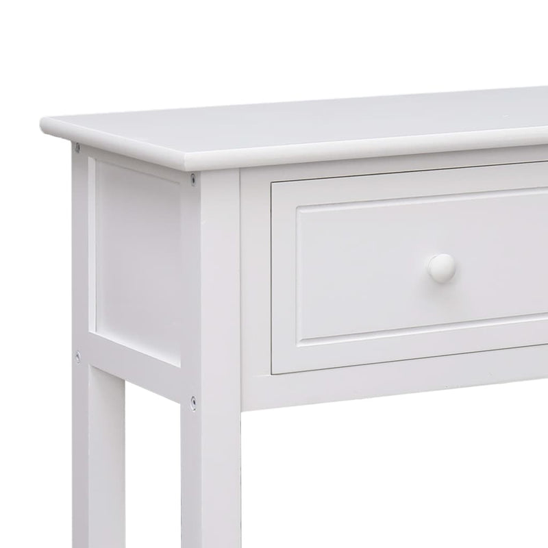 Sideboard White 115x30x76 cm Wood