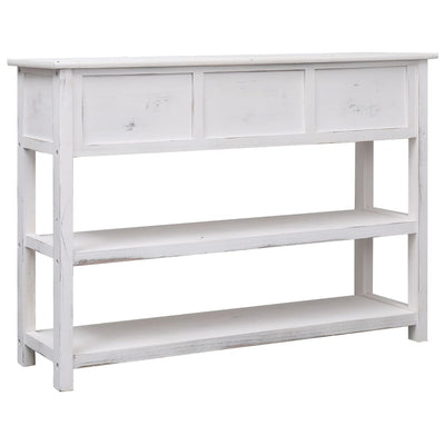 Sideboard Antique White 115x30x76 cm Wood