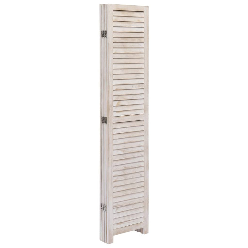 5-Panel Room Divider White 175x165 cm Wood