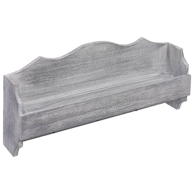 Wall Mounted Coat Rack Grey 50x10x23 cm Wood