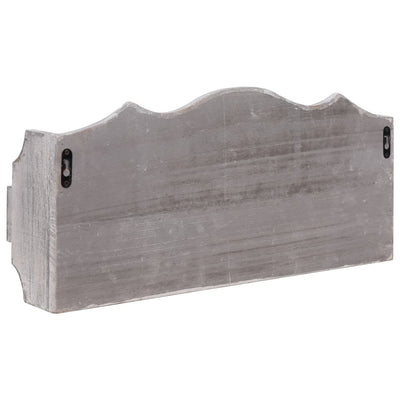 Wall Mounted Coat Rack Grey 50x10x23 cm Wood