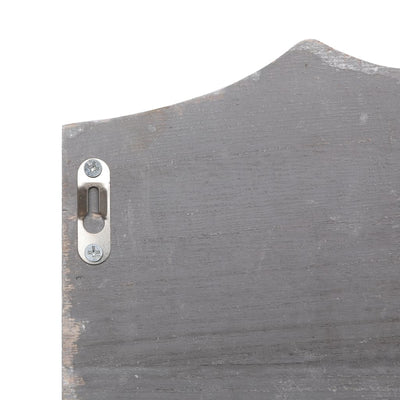 Wall Mounted Coat Rack Grey 50x10x23 cm Wood