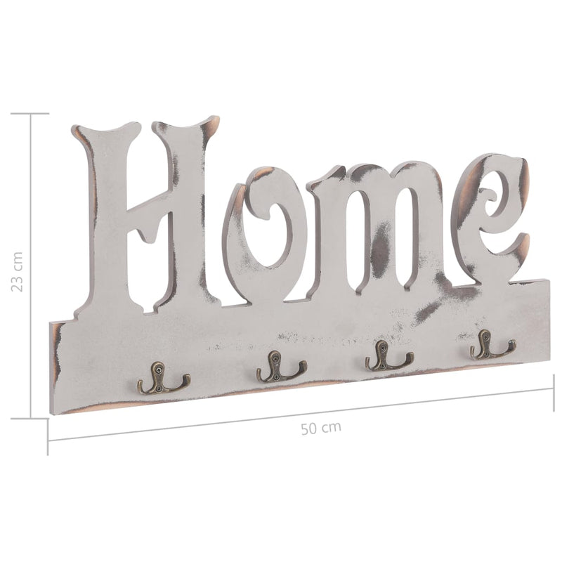 Wall Mounted Coat Rack HOME 50x23 cm