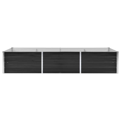 Garden Raised Bed Anthracite 240x80x45 cm Galvanised Steel