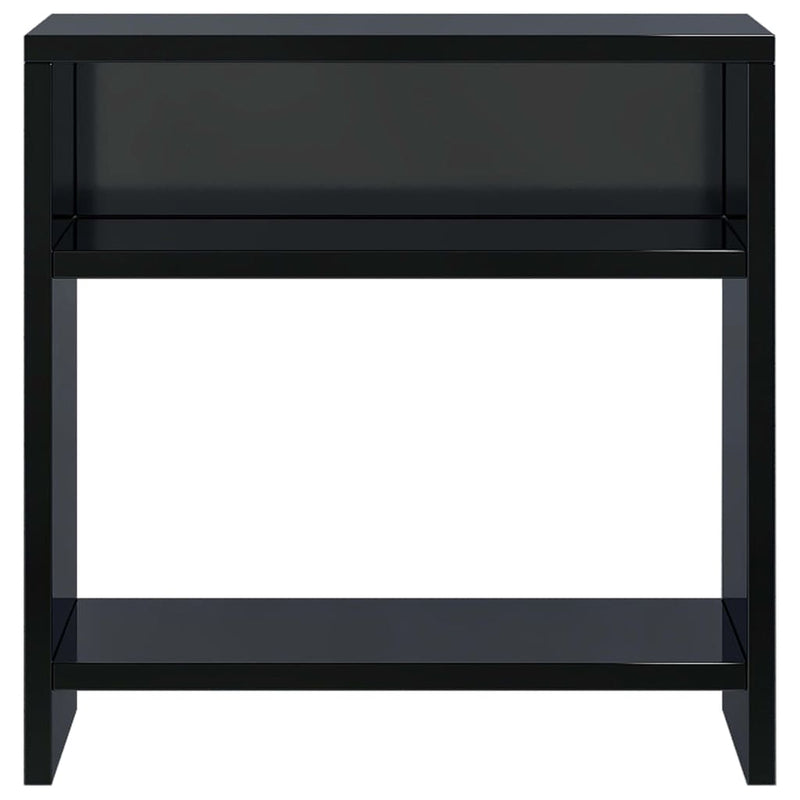 Bedside Cabinet High Gloss Black 40x30x40 cm Engineered Wood