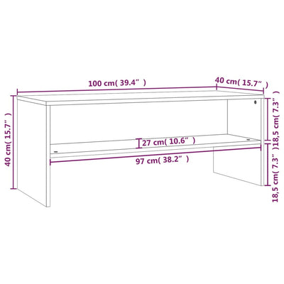 TV Cabinet Sonoma Oak 100x40x40 cm Engineered Wood