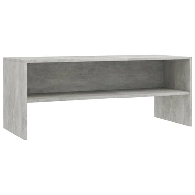 TV Cabinet Concrete Grey 100x40x40 cm Engineered Wood