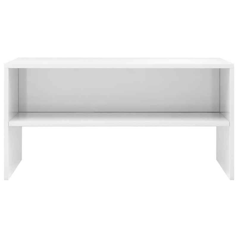 TV Cabinet High Gloss White 80x40x40 cm Engineered Wood