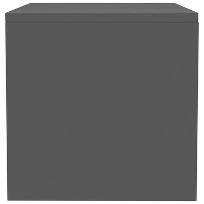 Bedside Cabinet Grey 40x30x30 cm Engineered Wood