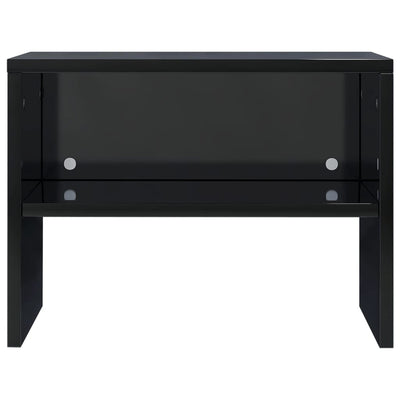 Bedside Cabinets 2 pcs High Gloss Black 40x30x30 cm Engineered Wood