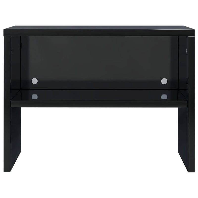 Bedside Cabinets 2 pcs High Gloss Black 40x30x30 cm Engineered Wood