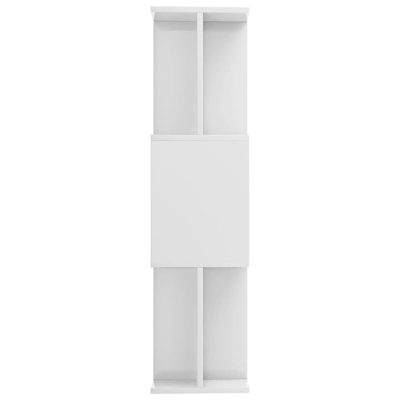 Book Cabinet/Room Divider High Gloss White 80x24x96 cm