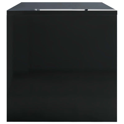 Coffee Table High Gloss Black 100x40x40 cm Engineered Wood