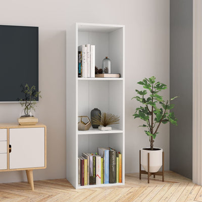 Book Cabinet/TV Cabinet White 36x30x114 cm Engineered Wood