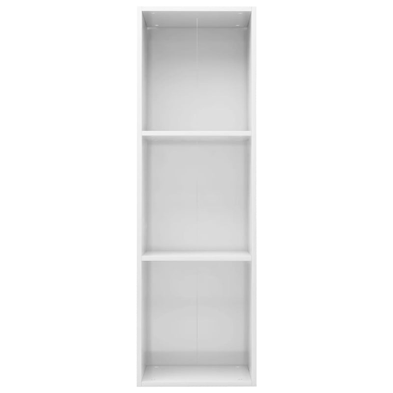 Book Cabinet/TV Cabinet High Gloss White 36x30x114 cm Engineered Wood