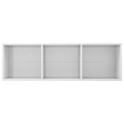 Book Cabinet/TV Cabinet High Gloss White 36x30x114 cm Engineered Wood