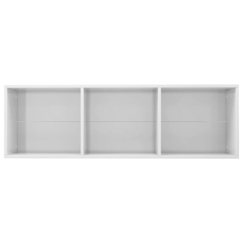 Book Cabinet/TV Cabinet High Gloss White 36x30x114 cm Engineered Wood