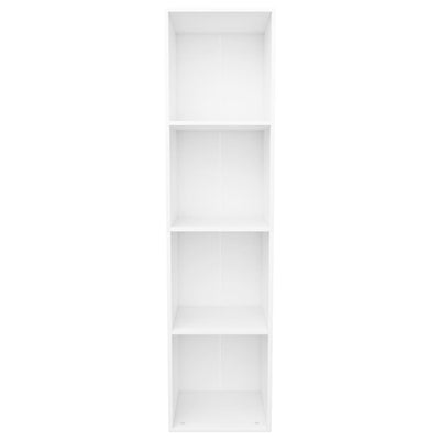 Book Cabinet/TV Cabinet White 36x30x143 cm Engineered Wood
