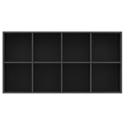 Book Cabinet/Sideboard Black 66x30x130 cm Engineered Wood