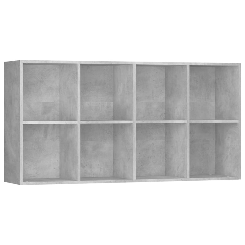 Book Cabinet/Sideboard Concrete Grey 66x30x130 cm Engineered Wood