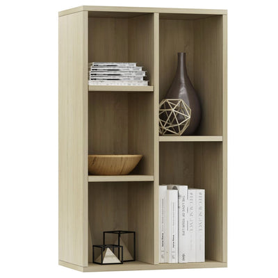 Book Cabinet/Sideboard Sonoma Oak 50x25x80 cm Engineered Wood