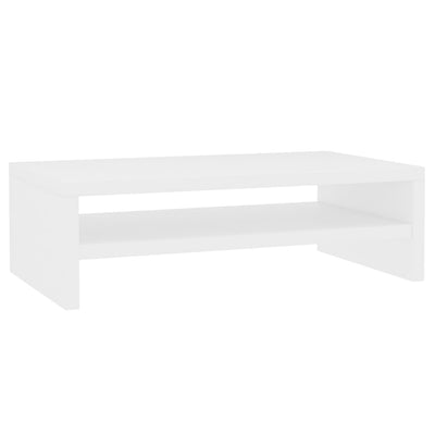 Monitor Stand White 42x24x13 cm Engineered Wood