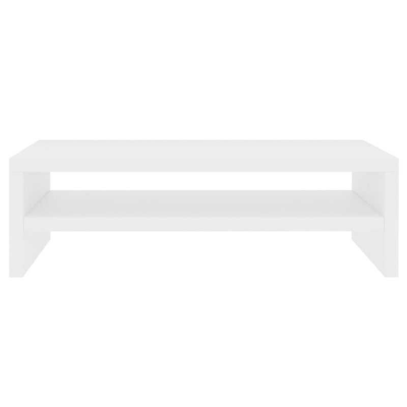 Monitor Stand White 42x24x13 cm Engineered Wood