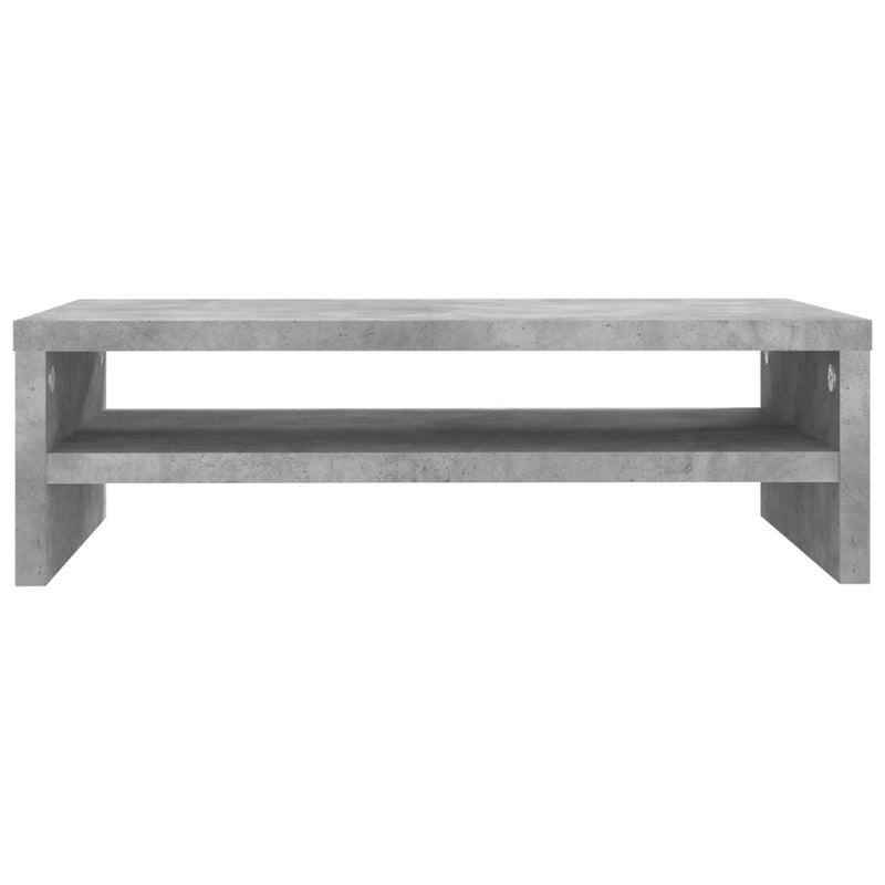 Monitor Stand Concrete Grey 42x24x13 cm Engineered Wood