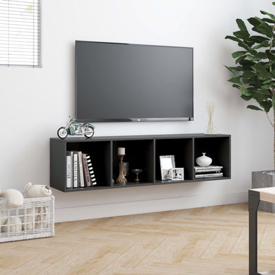 Book Cabinet/TV Cabinet Grey 143x30x36 cm