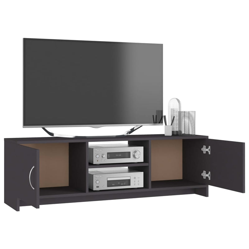 TV Cabinet Grey 120x30x37.5 cm Engineered Wood