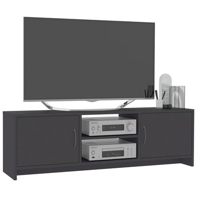 TV Cabinet Grey 120x30x37.5 cm Engineered Wood