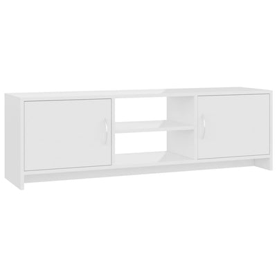 TV Cabinet High Gloss White 120x30x37.5 cm Engineered Wood