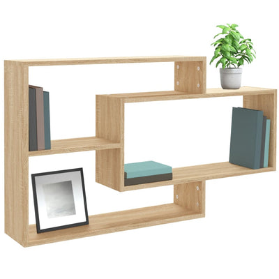 Wall Shelves Sonoma Oak 104x20x58.5 cm Engineered Wood