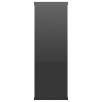 Wall Shelves High Gloss Black 104x20x58.5 cm Engineered Wood