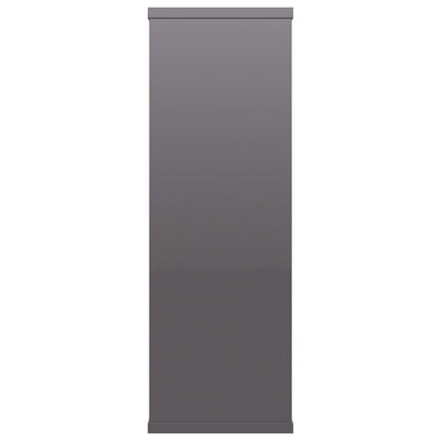 Wall Shelves High Gloss Grey 104x20x58.5 cm Engineered Wood